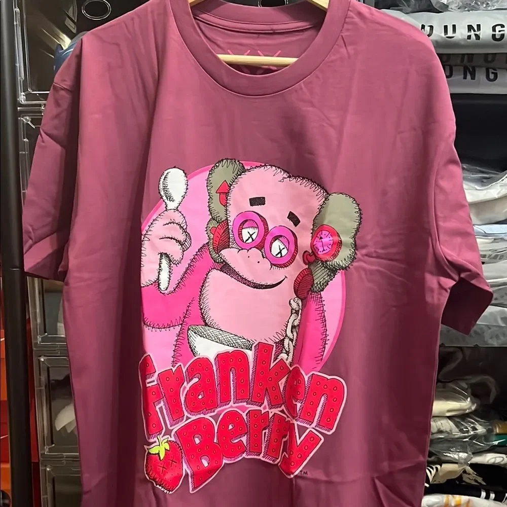 KAWS Pink Short Sleeve Tee
